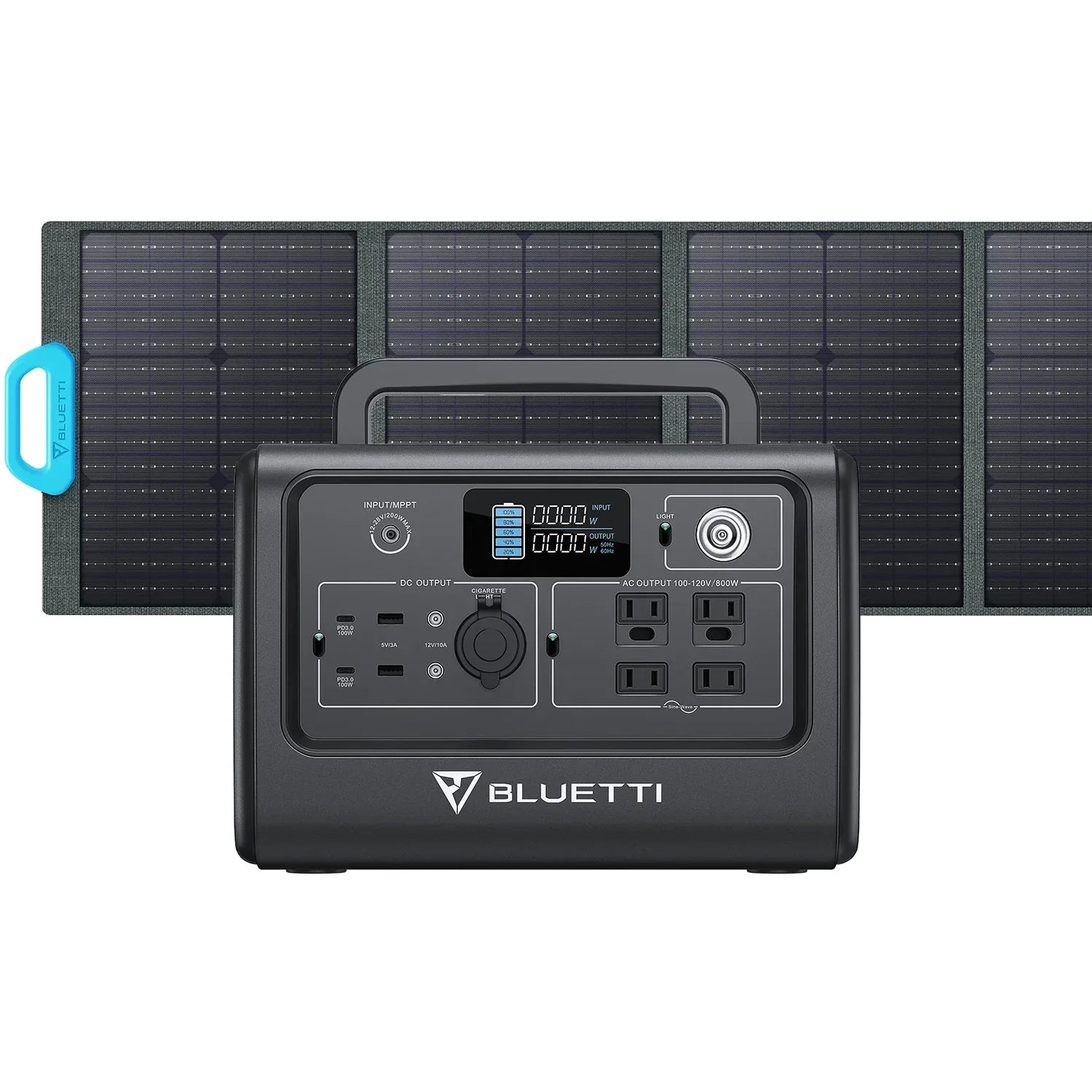 Bluetti EB70S Portable Power Station / 800W 716Wh, EB70S+PV120 / 800W, 716Wh, 120W Solar Kit