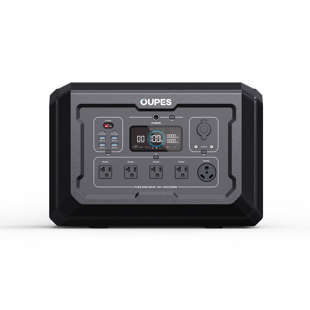 OUPES Mega 2 Home Backup & Portable Power Station | 2500W 2048Wh