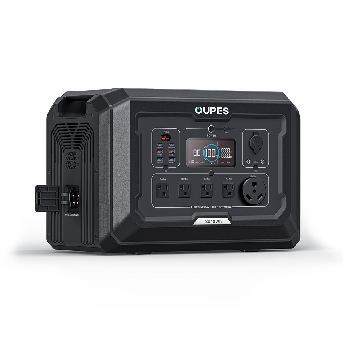 OUPES Mega 2 Home Backup & Portable Power Station | 2500W 2048Wh