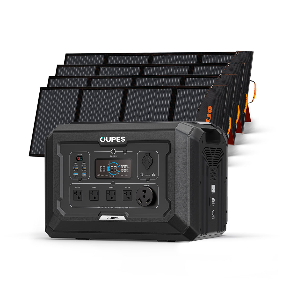 OUPES Mega 2 Home Backup & Portable Power Station | 2500W 2048Wh