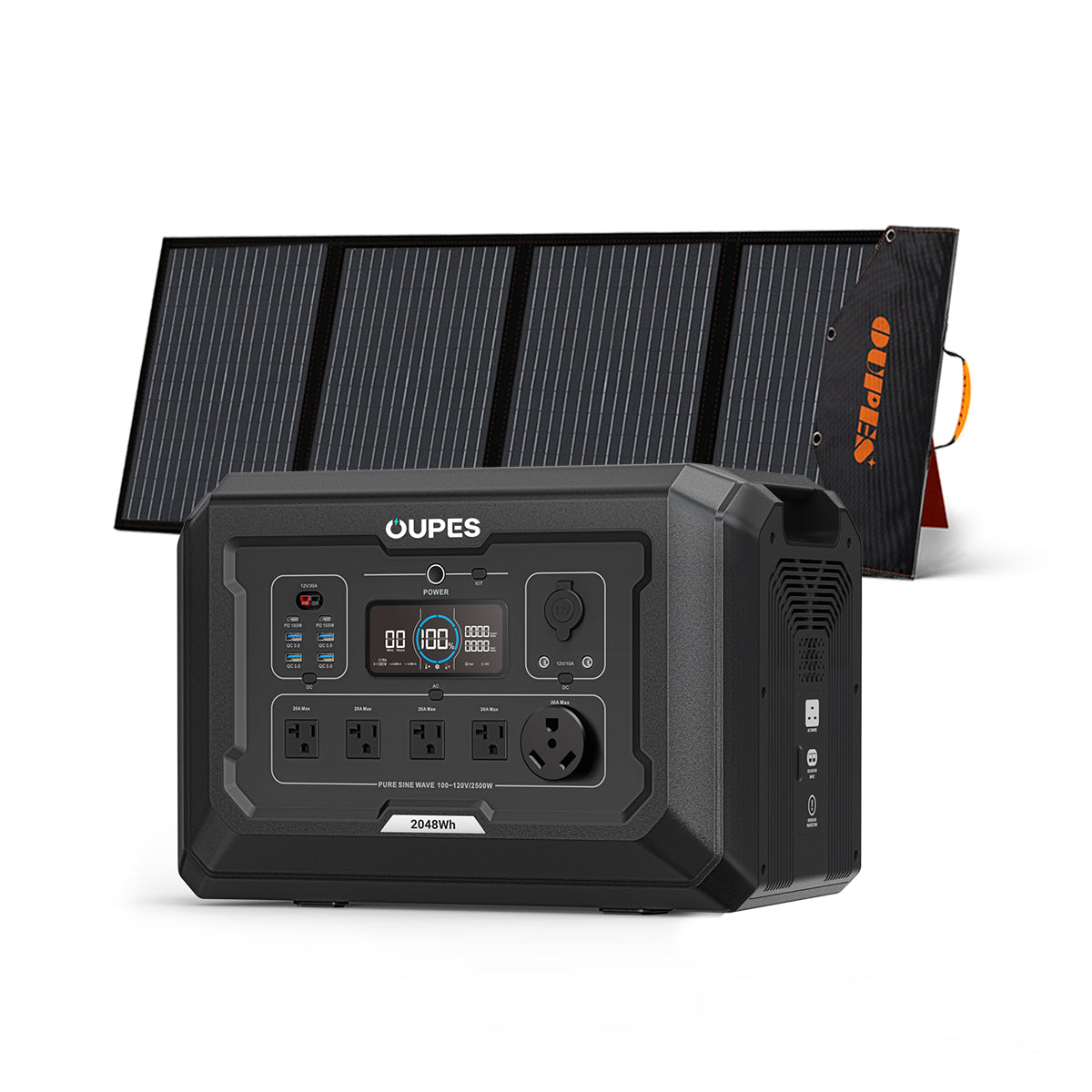 OUPES Mega 2 Home Backup & Portable Power Station | 2500W 2048Wh