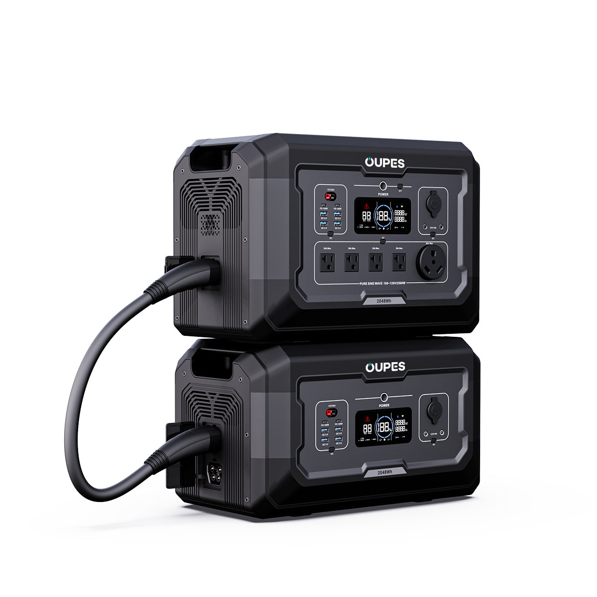 OUPES Mega 2 Home Backup & Portable Power Station | 2500W 2048Wh