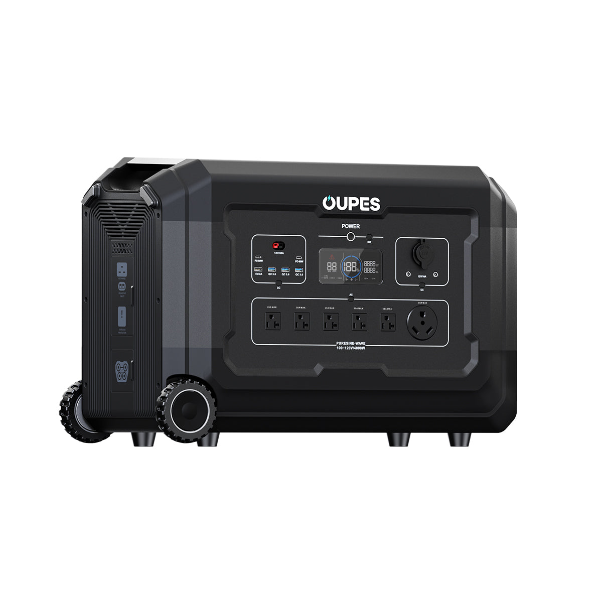 OUPES Mega 3 Home Backup & Portable Power Station | 3600W 3072Wh