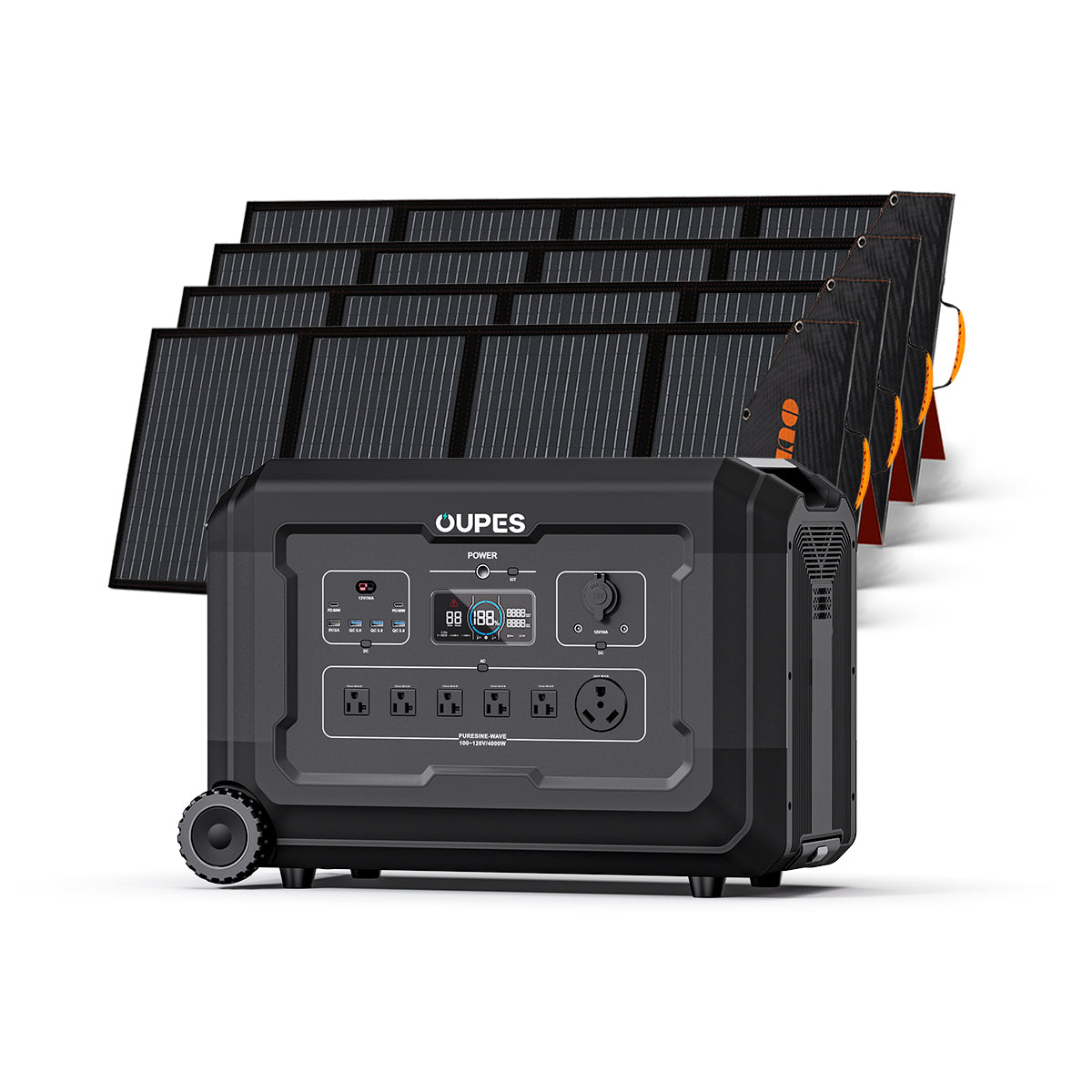 Mega 3 + 2*240W Solar Panel | Solar Generator Kit