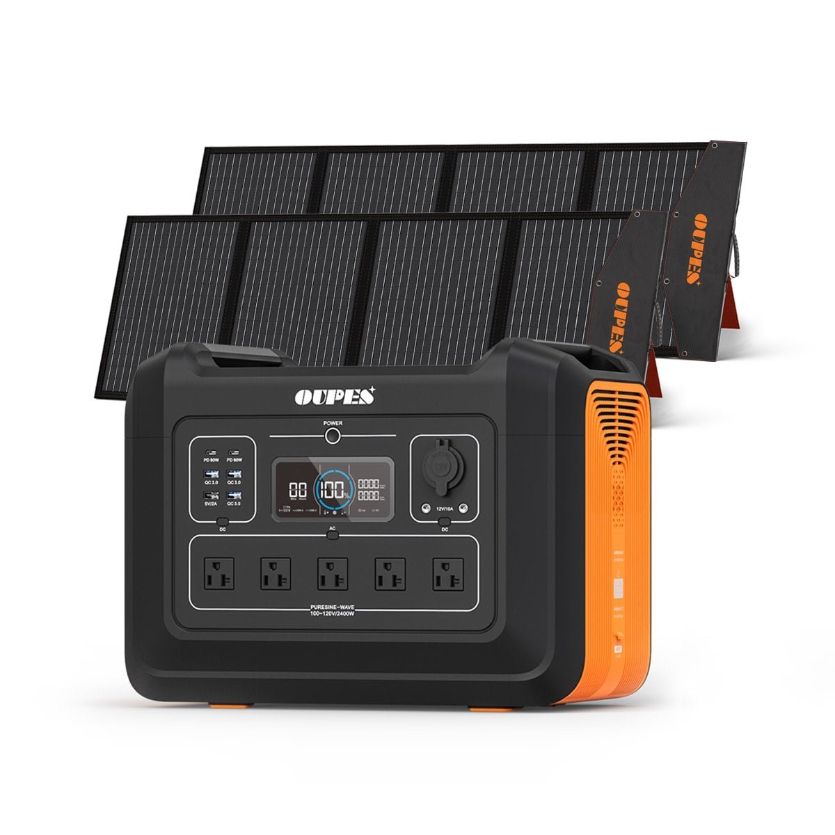 OUPES 2400 + 480W Solar Panel | Solar Generator Kit