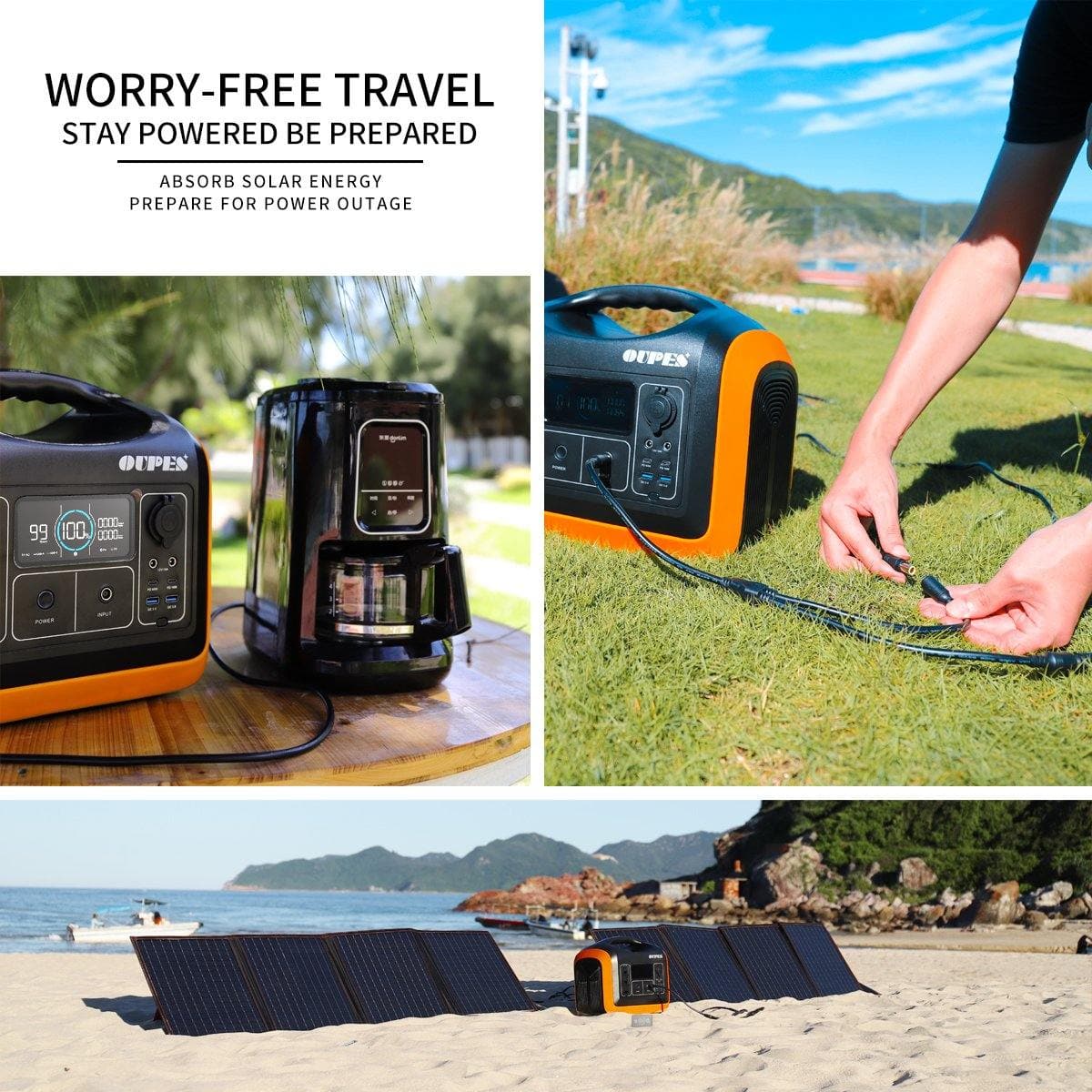 OUPES 200W Portable Solar Panel